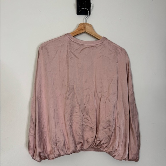 Jonathan Simkhai Audrey Fluid Satin Button-Up Blouse Cape NWT - Picture 13 of 13